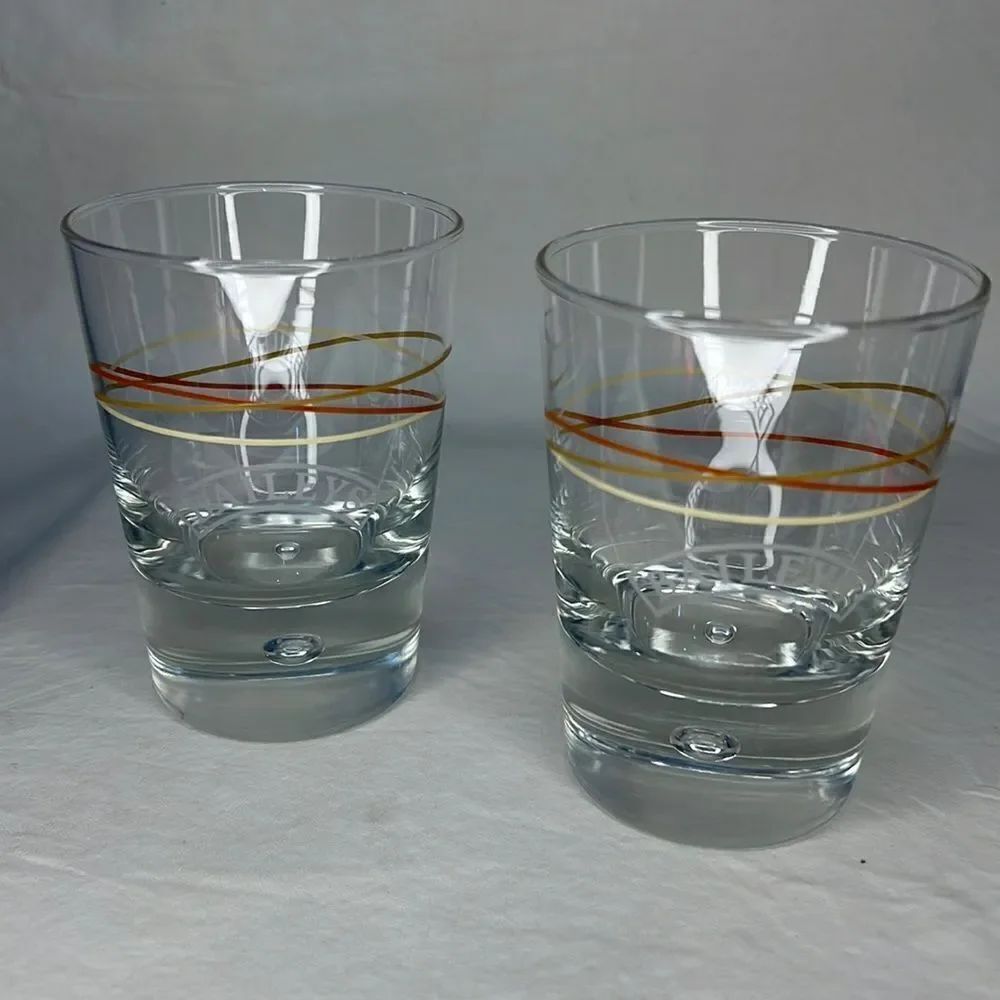 Baileys Rocks Glass 8 Oz Each 4 1/4 In Tall 3 In Round Set 2 Liquor Bar Cocktail